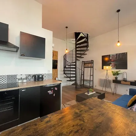 Duplex Lumineux Centre-ville شقة لو مان